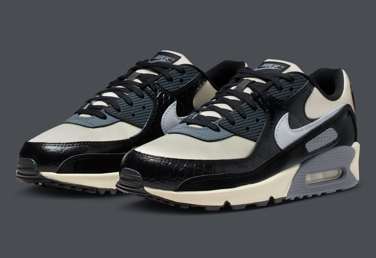 Nike Air Max 90 With “Black Croc” Overlays