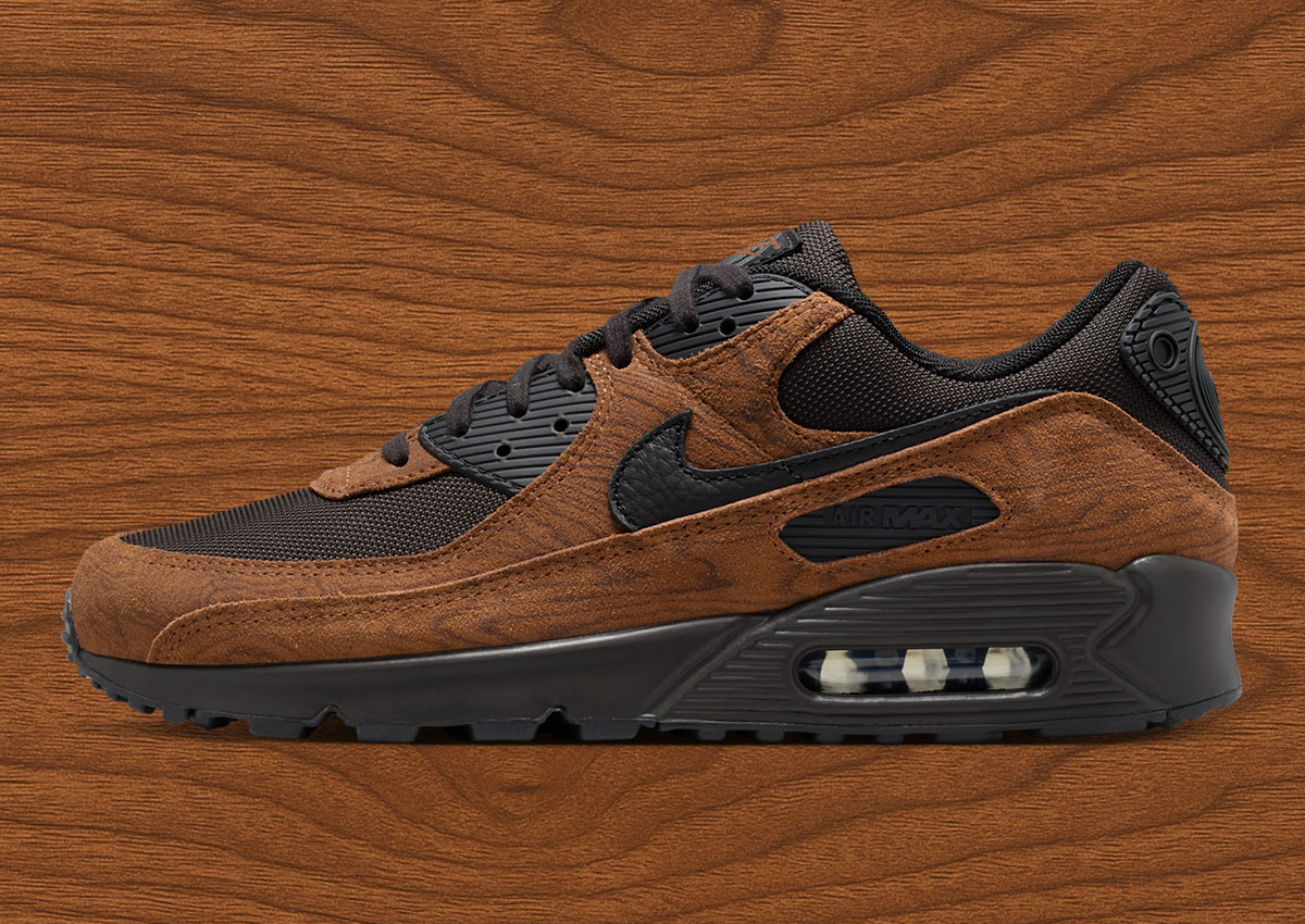 Nike Air Max 90 Premium “Light British Tan” Taps Wood-Inspired Details