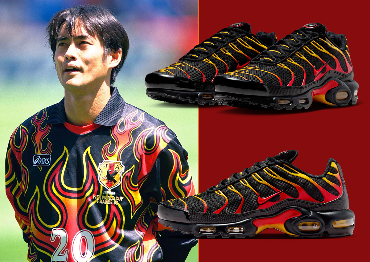 Nike Air Max Plus “Black/University Red” Draws From Global Football History
