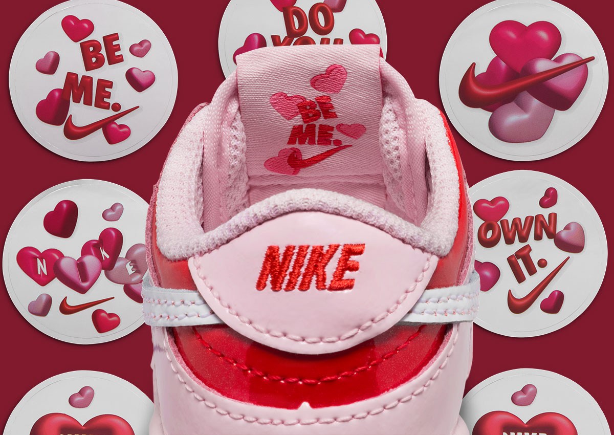 The Nike Dunk Low “Valentine’s Day” Is A Glossy Love Story