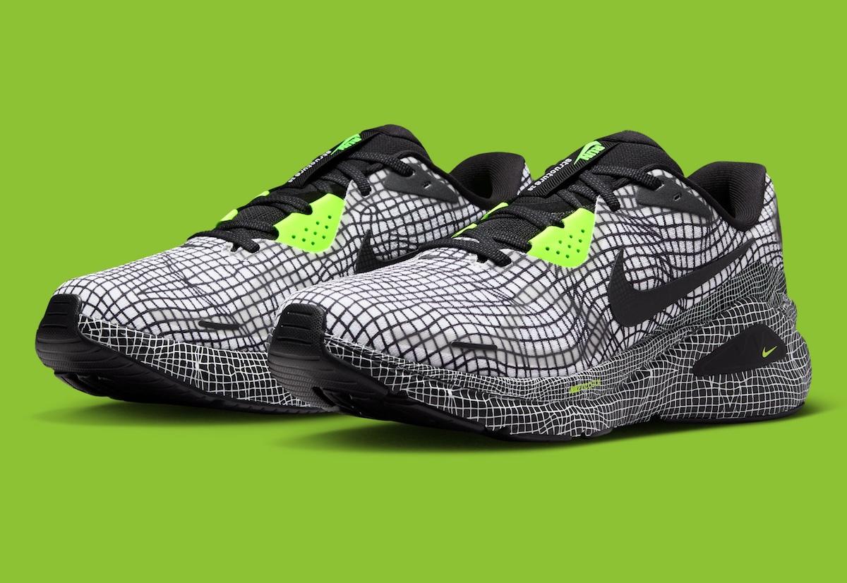 Nike Structure 26 “Black/Volt” Takes A Trippy Route