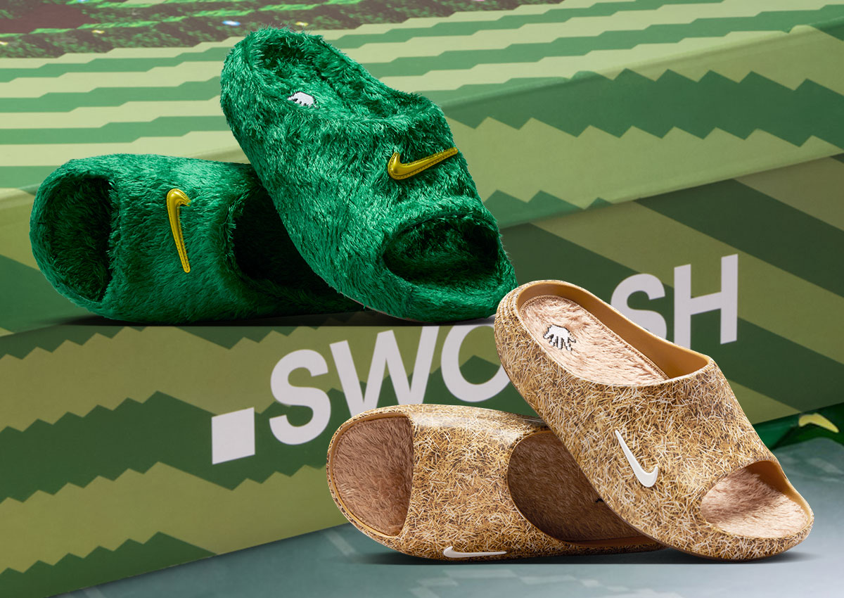 Nike ReactX Rejuven8 “Touch Grass” Slides Blend Meme Culture With Cozy Design