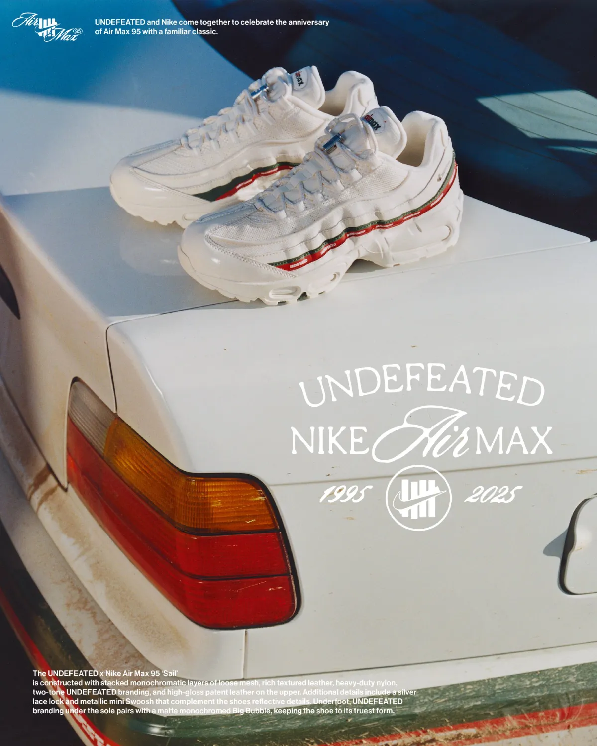 Undefeated Nike Air Max 95 Sail Release Date