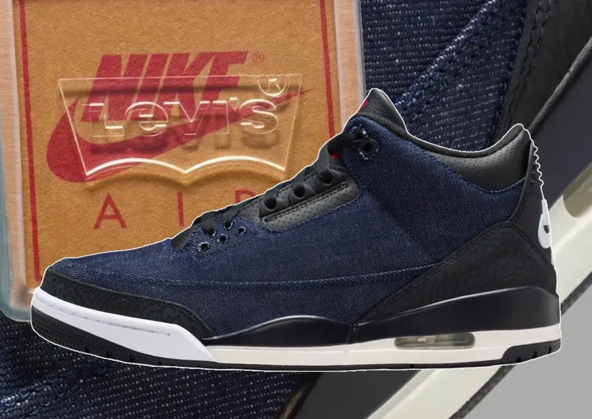 Levi’s x Air Jordan 3 “Raw Indigo Denim” Releases February 2026
