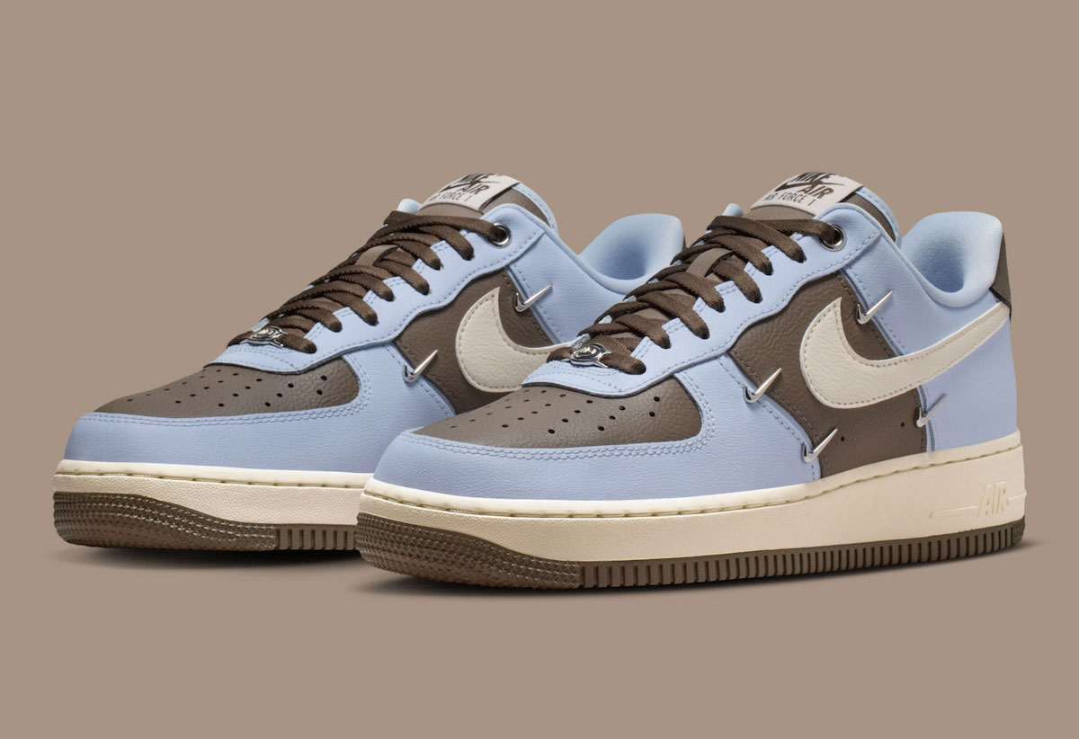 Nike Air Force 1 Low “Hydrogen Blue” Joins Other Mini Swoosh Pairs
