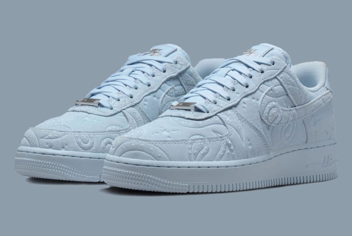 Nike Air Force 1 Low Joins Recent “Paisley Pack” in “Hydrogen Blue”