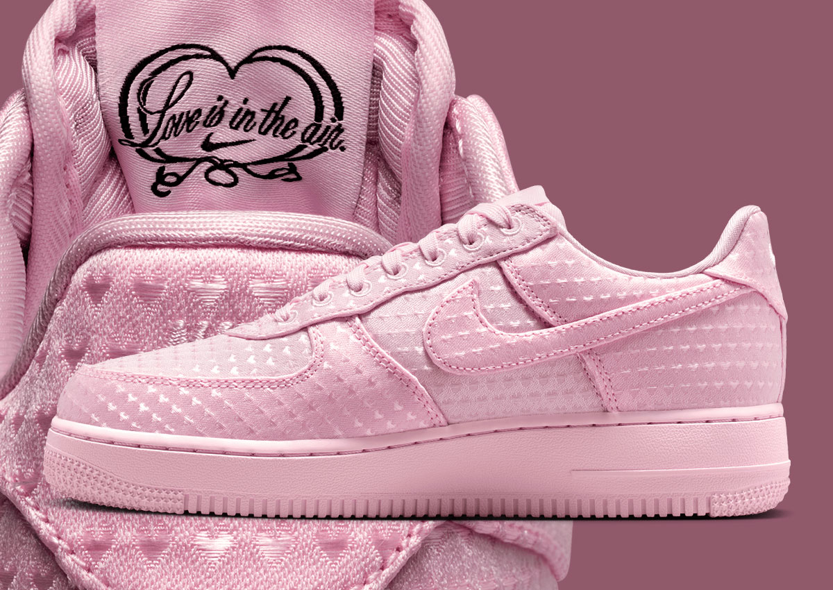 nike air force 1 low pink hearts valentines day
