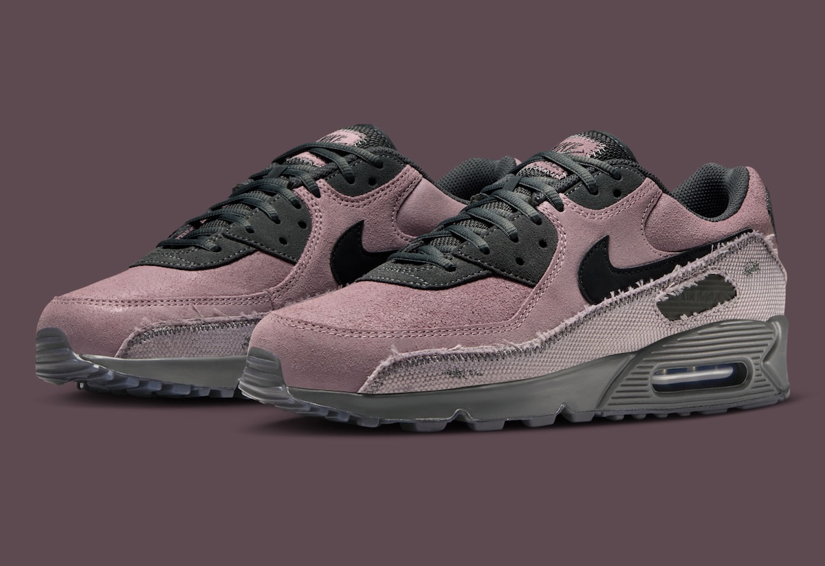 Nike Air Max 90 “Light Violet Ore” Comes With Frayed Details