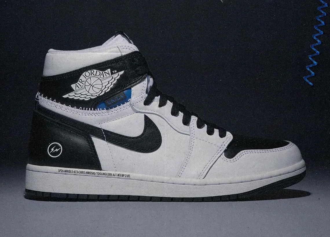 Fragment x Union x Air Jordan 1 High OG “White/Black” SNKRS Pass
