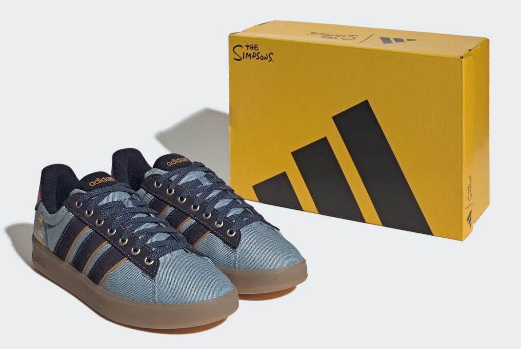 homer simpson adidas grand court kk3539 2