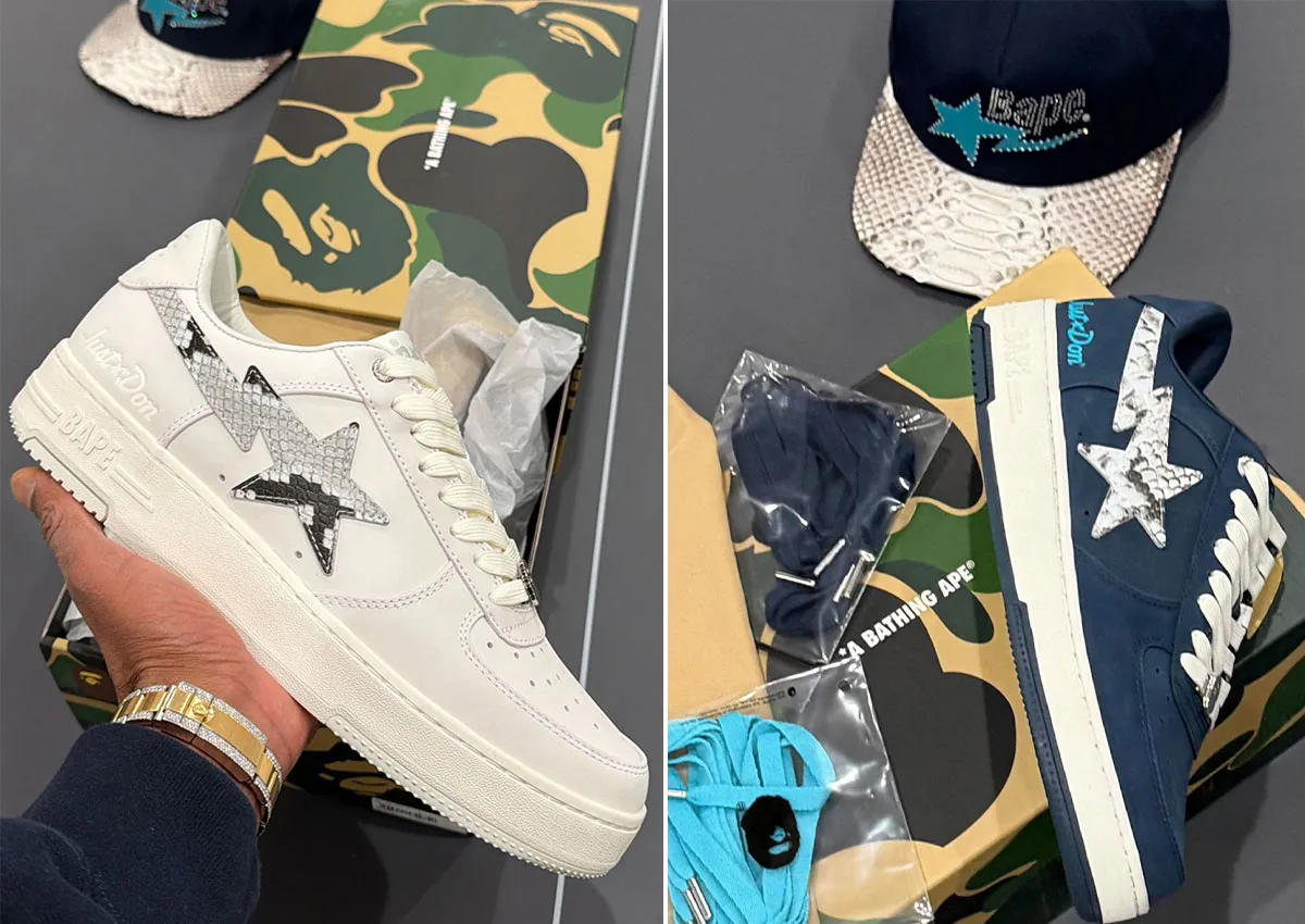 Don C Reveals Just Don x Bape Sta “Python Pack”