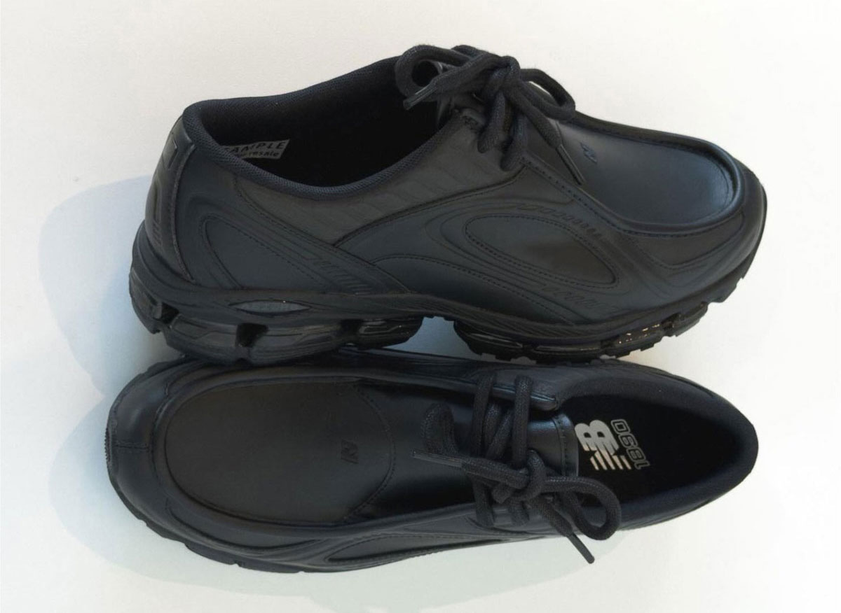 New Balance 1890A “Black Leather” Goes Full Dress Shoe Mode