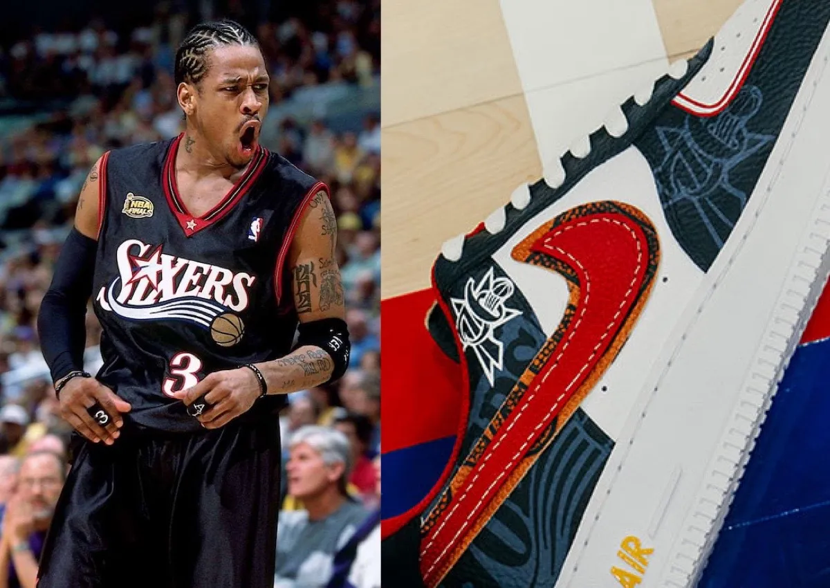 This Custom Nike Air Force 1 Celebrates The Philadelphia 76ers 2001 Squad