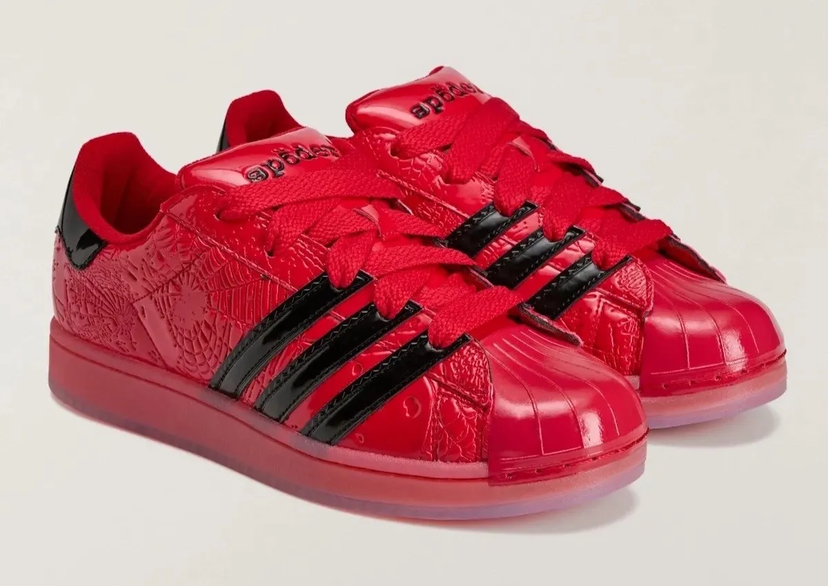 Sp5der x adidas Superstar “Red/Black” Releases Spring 2026