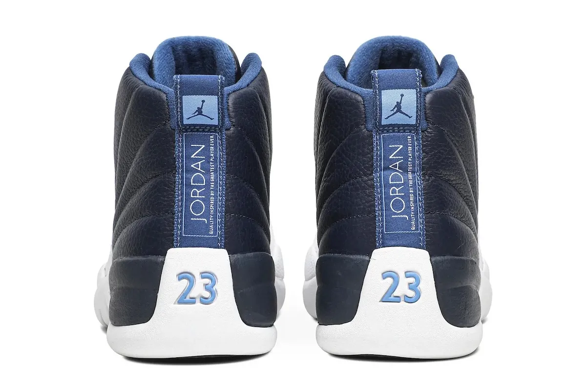Air Jordan 12 Obsidian 2027 heel branding