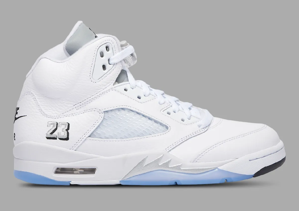 Official Retailer Photos of the Air Jordan 5 “White Metallic”