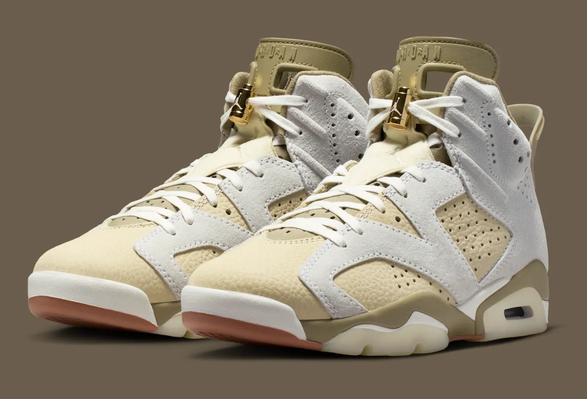 Women’s Air Jordan 6 “Sail/Neutral Olive” Releases April 2026