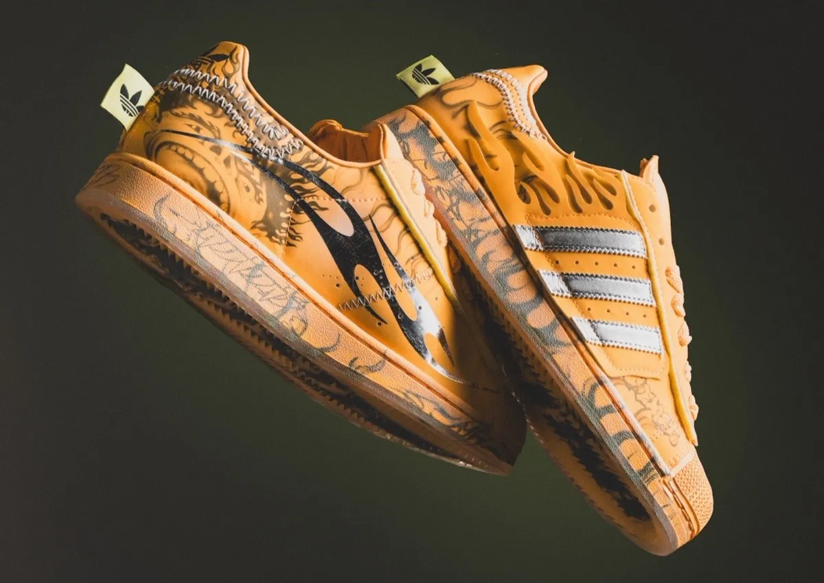 Hellstar x adidas Superstar “Hazy Orange” Releases April 10th