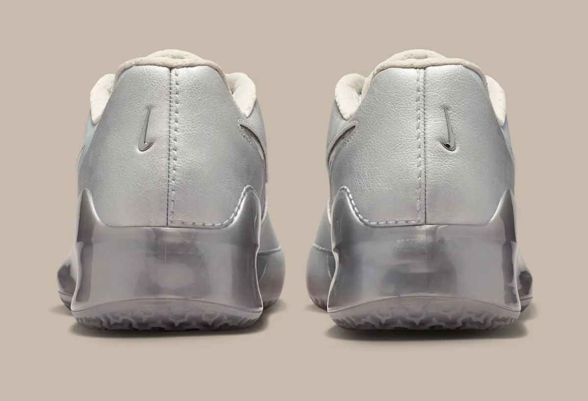 JuJu Watkins LeBron NXXT Gen Silver Lining heel detail