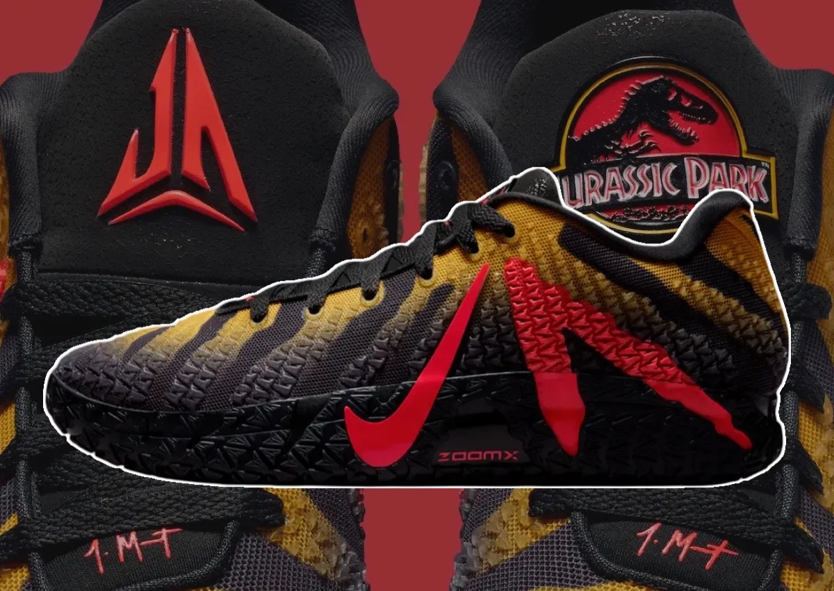 Jurassic Park x Nike Ja 3 Raptor “Anthracite” Releases April 10th
