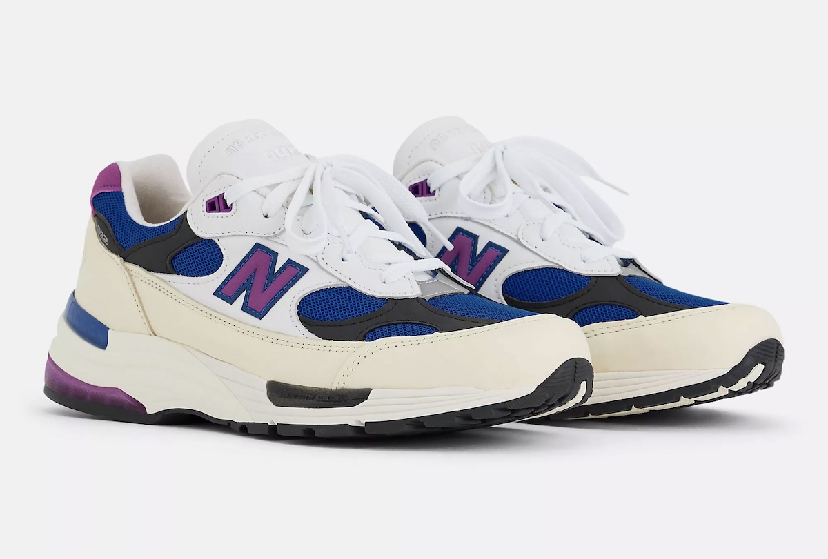 New Balance 992 Takes A Colorful Shift in “Team Royal/Purple Fuchsia”