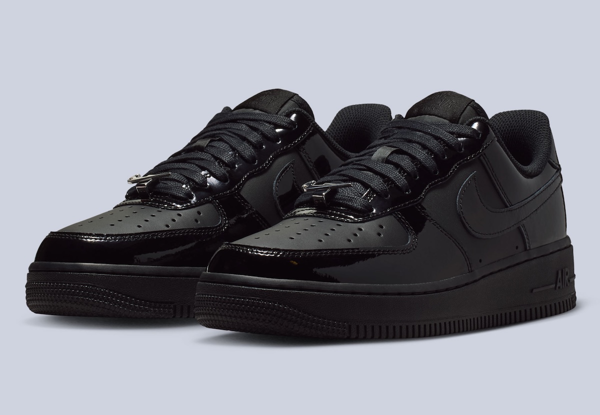 Nike Air Force 1 Low “Black Patent” Puts A Glossy Twist On A Classic