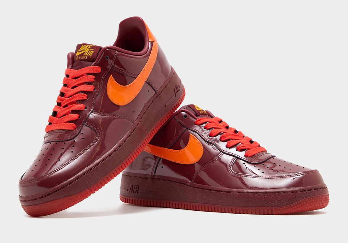 Nike Air Force 1 Low “Red Patent” Revives Early-2000s Glossy Style