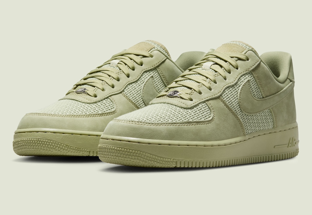 Nike Air Force 1 Low Woven Gets A Mossy Green Colorway