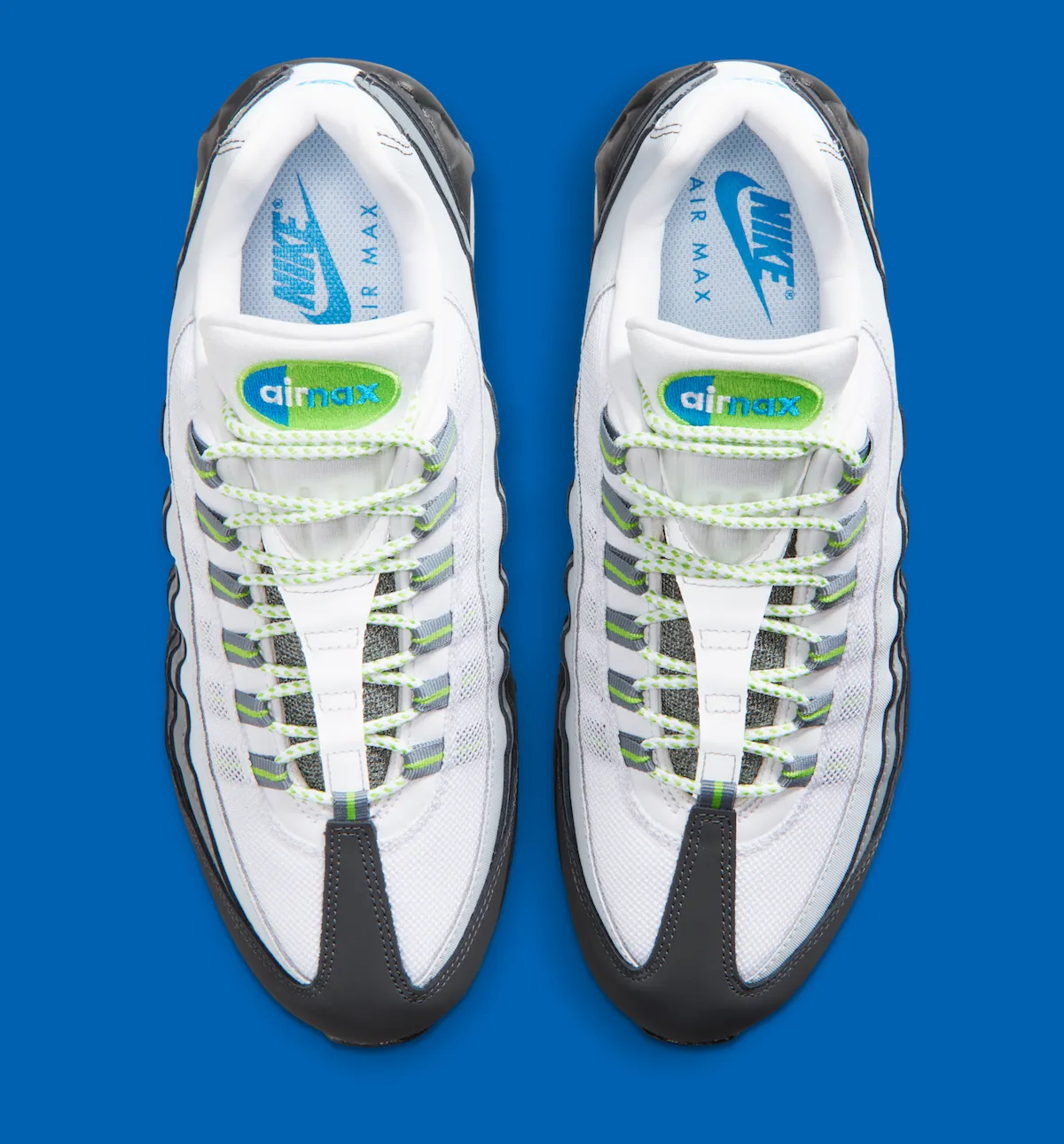 Nike Air Max 95 Big Bubble Green Apple top view