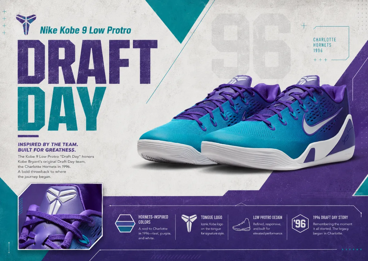 Official Photos of the Nike Kobe 9 Elite Low EM Protro “Draft Day”