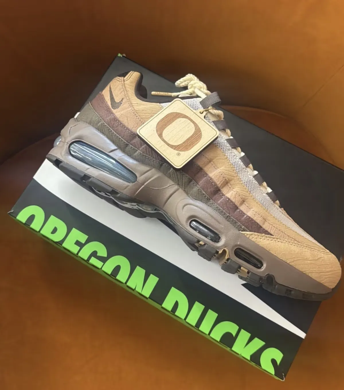 Oregon Ducks x Nike Air Max 95 "Lumber Yard" First Look for March 2026