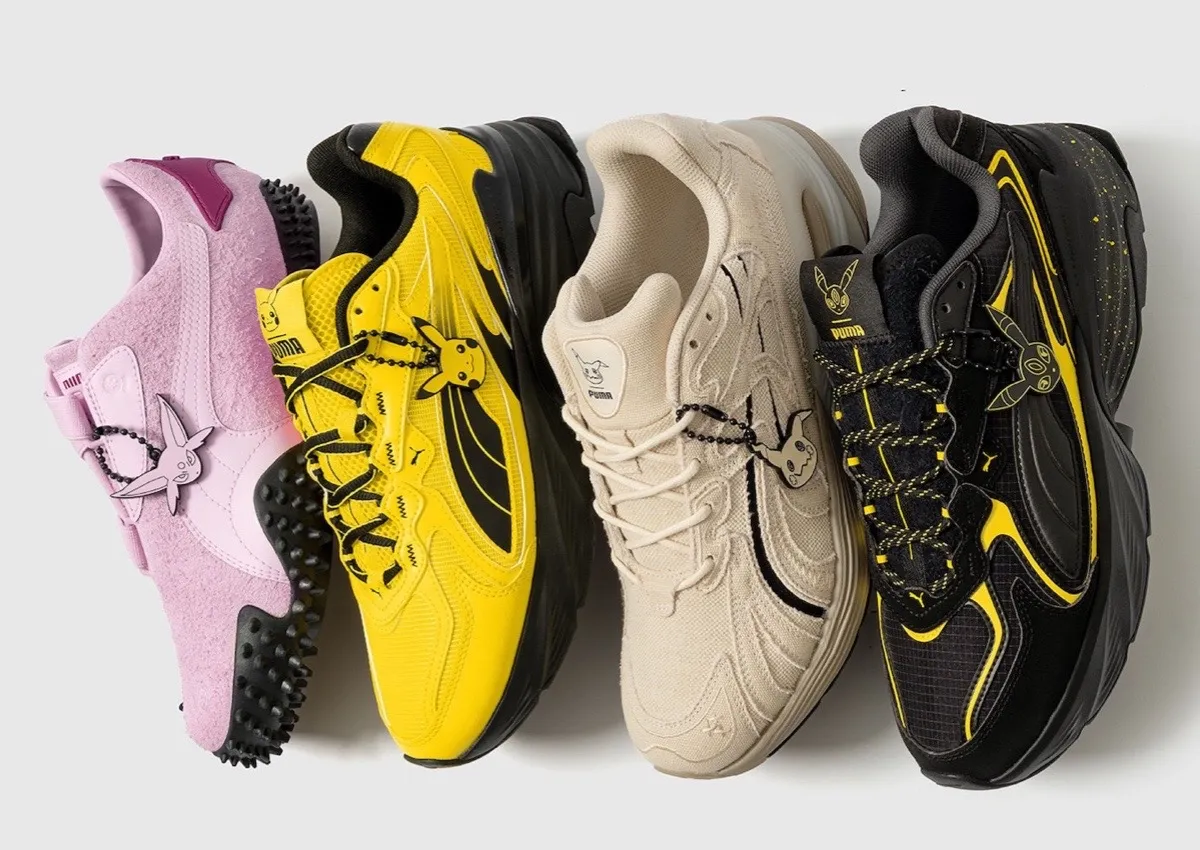 Pokémon x PUMA Levels Up With A Day-and-Night Sneaker Pack