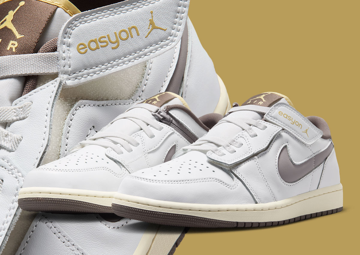 Air Jordan 1 Low EasyOn “Summit White/Enigma Stone” Available Now
