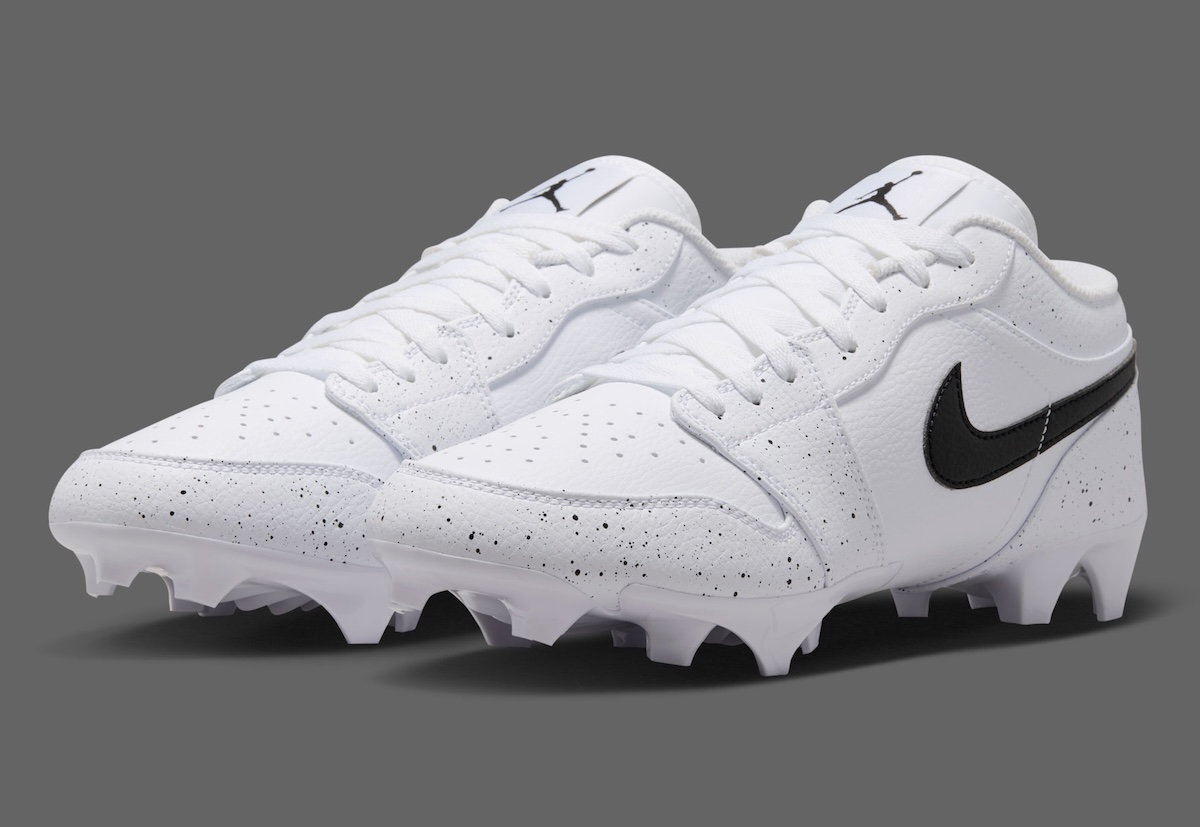 The Air Jordan 1 Low TD Cleats A “White Cement” Makeover