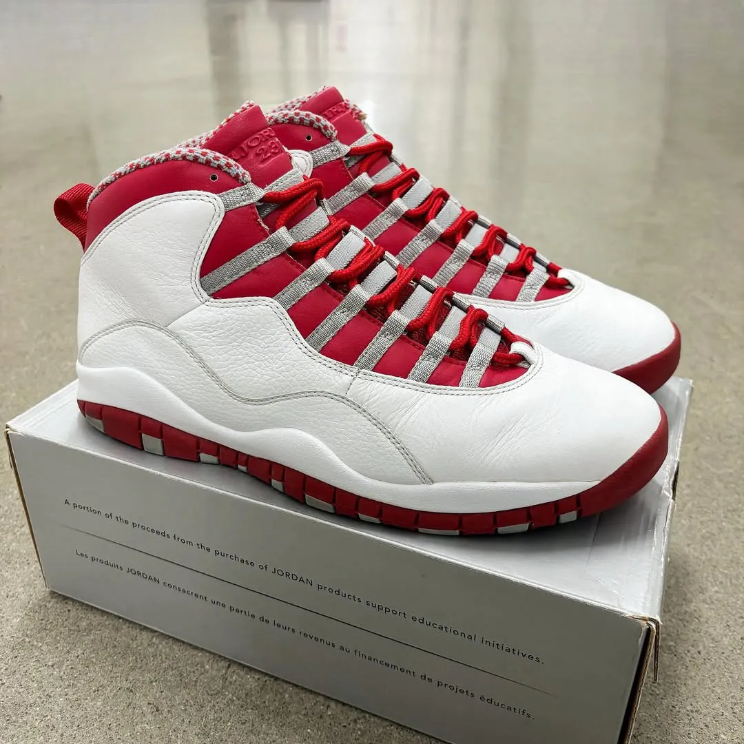 original Air Jordan 10 Red Steel from 2005 with OG box
