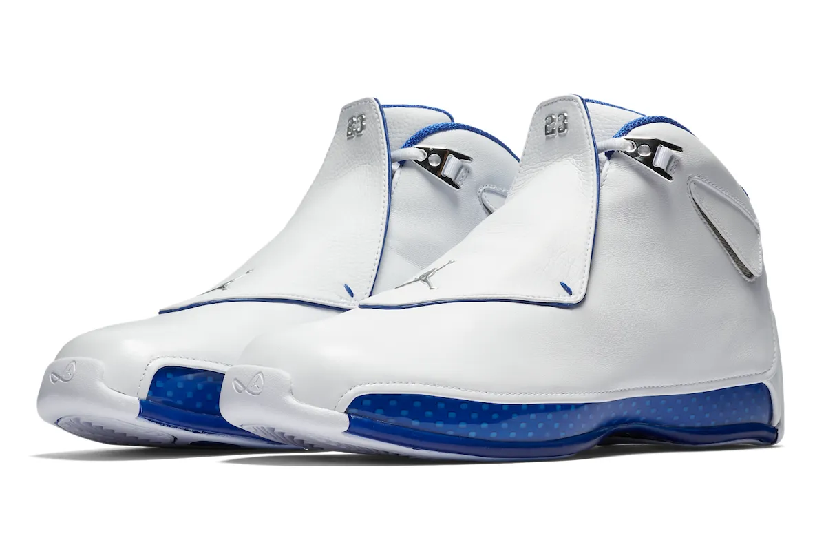 Air Jordan 18 Sport Royal on a white background