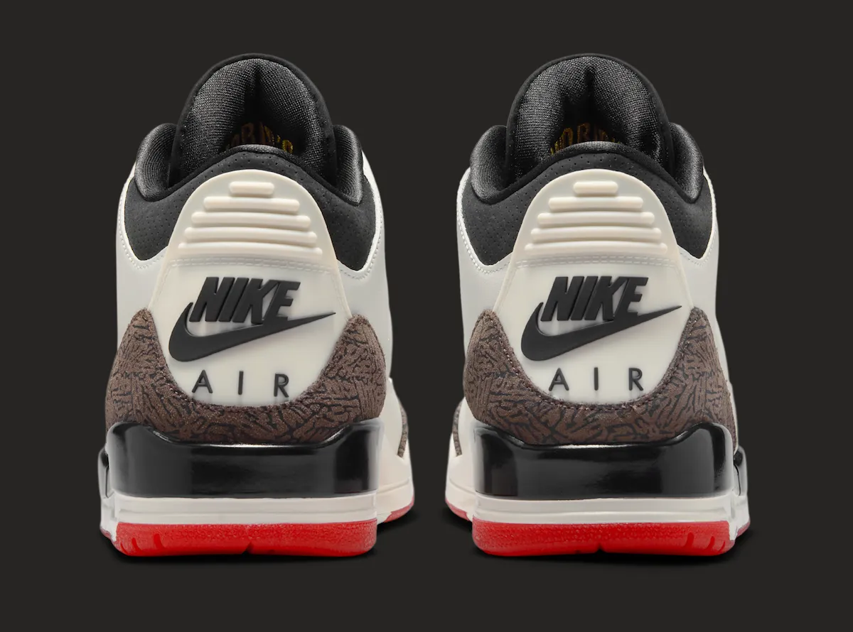 Air Jordan 3 OG World's Best Dad — coloris Sail/University Red-Pale Ivory-Black