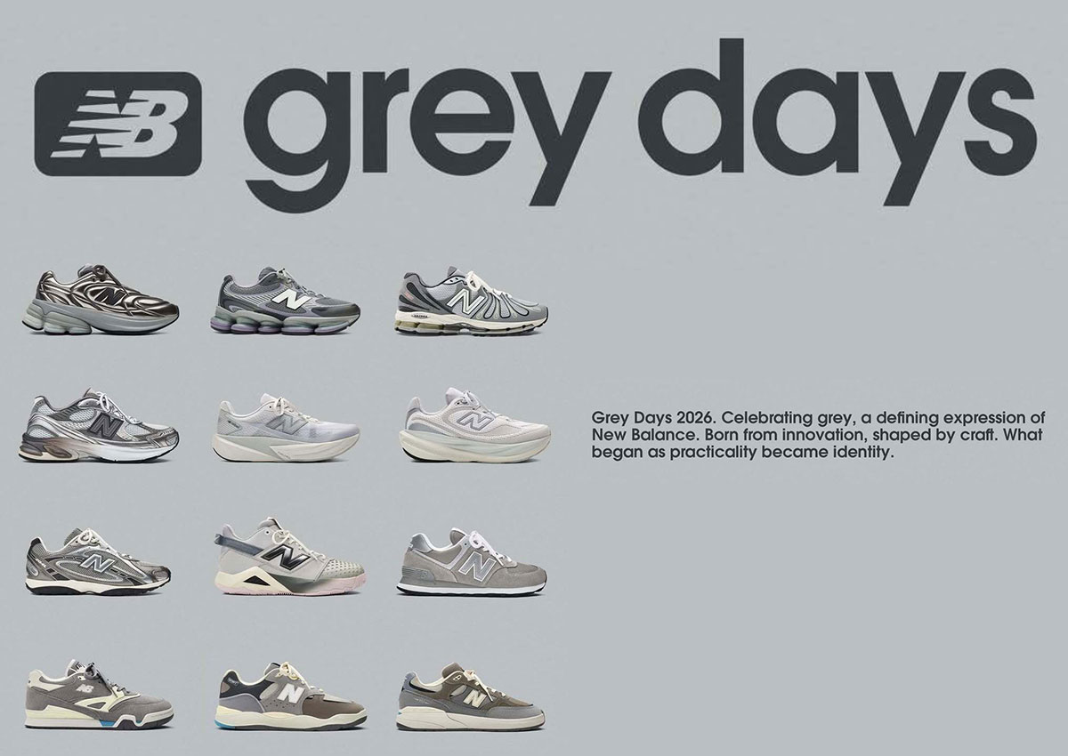 New Balance Grey Days 2026 Collection Celebrates The Brand’s Signature Color