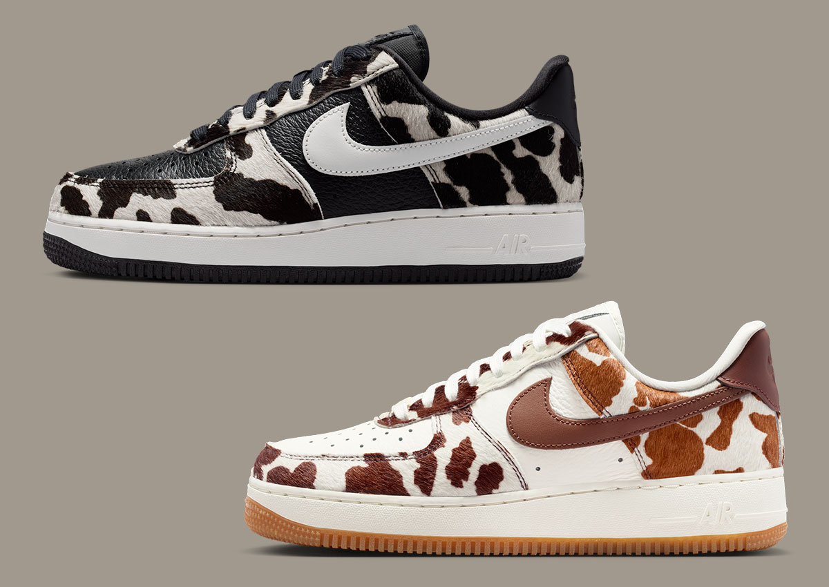 Nike Covers The Air Force 1 Low In A Bold “Cow Print” Pack