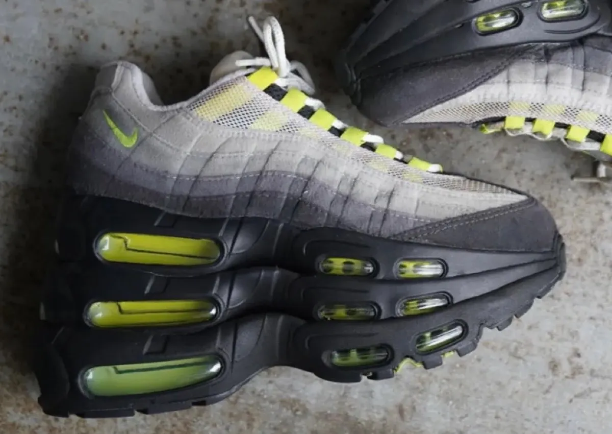 Nike Air Max 95 “Neon” Gets A Wild Triple-Stacked Custom Makeover