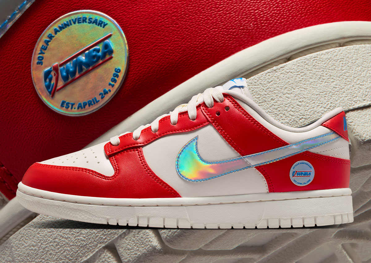 Nike Dunk Low Celebrates The “WNBA 30th Anniversary” With An Iridescent Swoosh