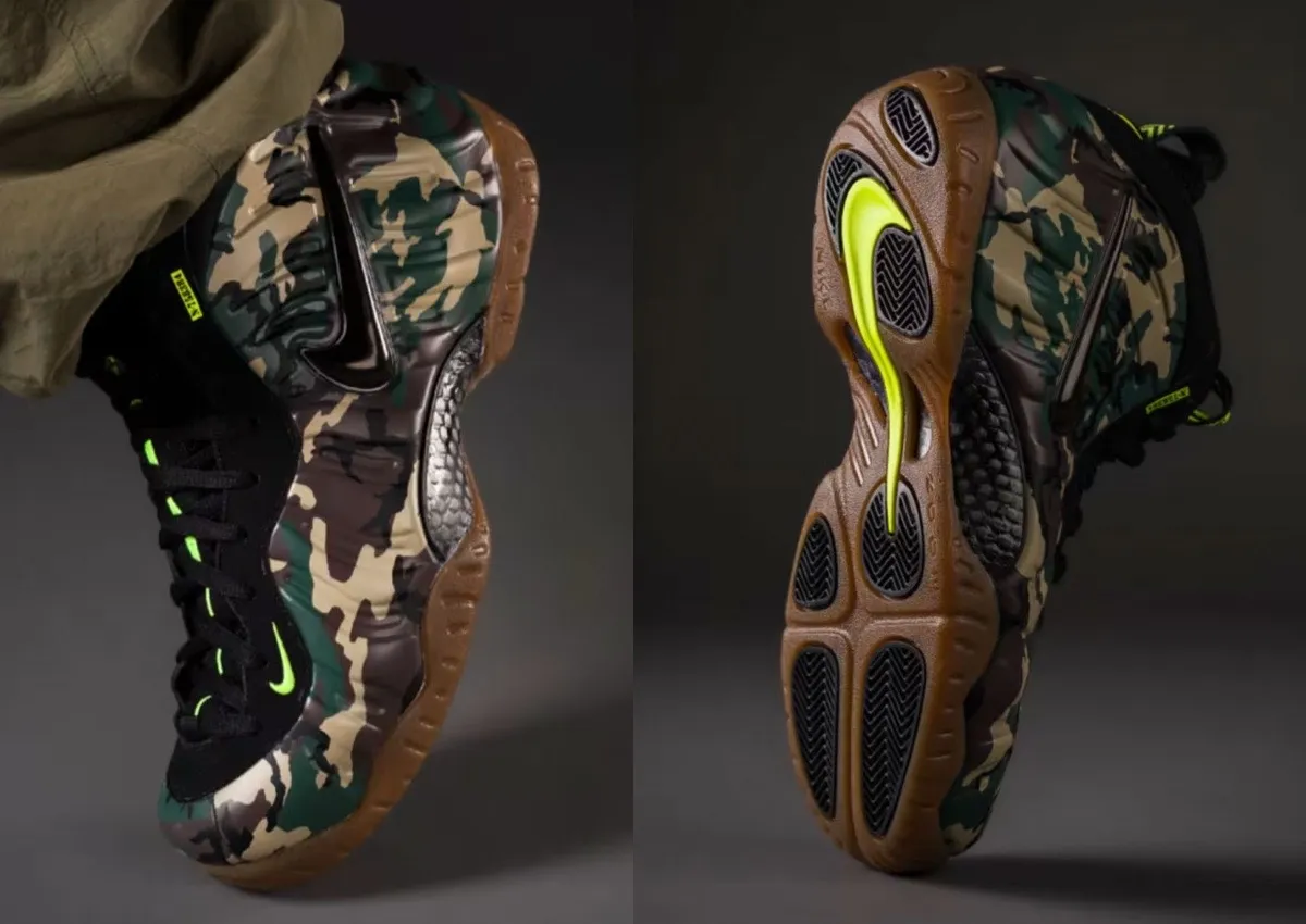 【最終値下！】NIKE ナイキFoamposite カモフラージュ Nike Air Foamposite Pro Green Camo 2026 Release Date