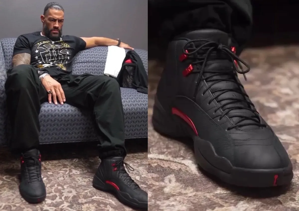 Roman Reigns Debuts Air Jordan 12 “Bloodline” On WWE Raw