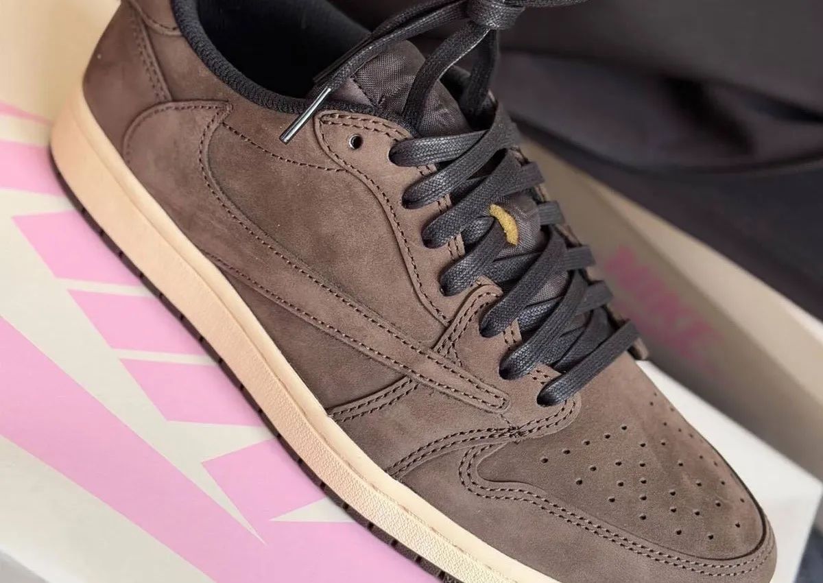Travis Scott x Air Jordan 1 Low OG “Mocha” Samples Revealed