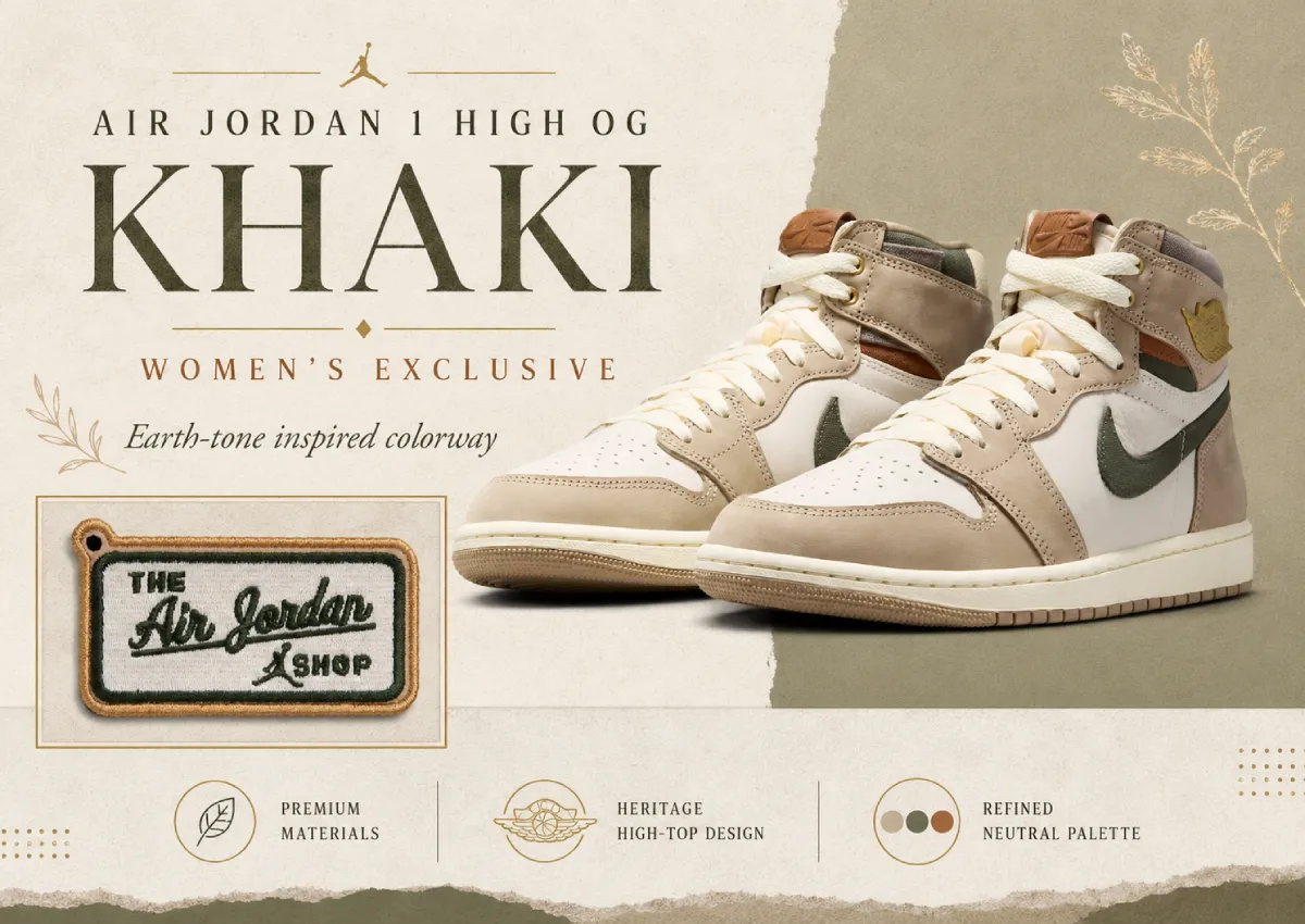 Air Jordan 1 High OG “Khaki” Releases May 23rd