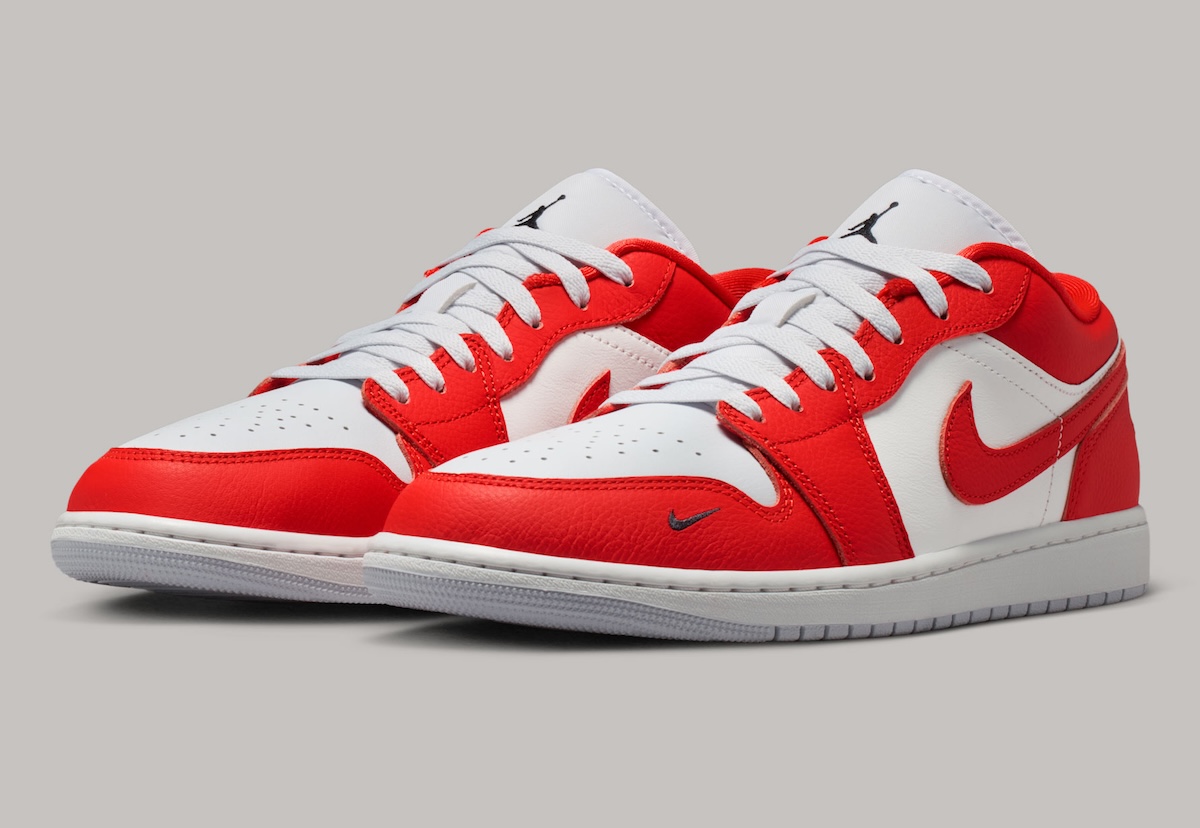Air Jordan 1 Low “Chile Red” Keeps It Clean With Bold Red And White Blocking