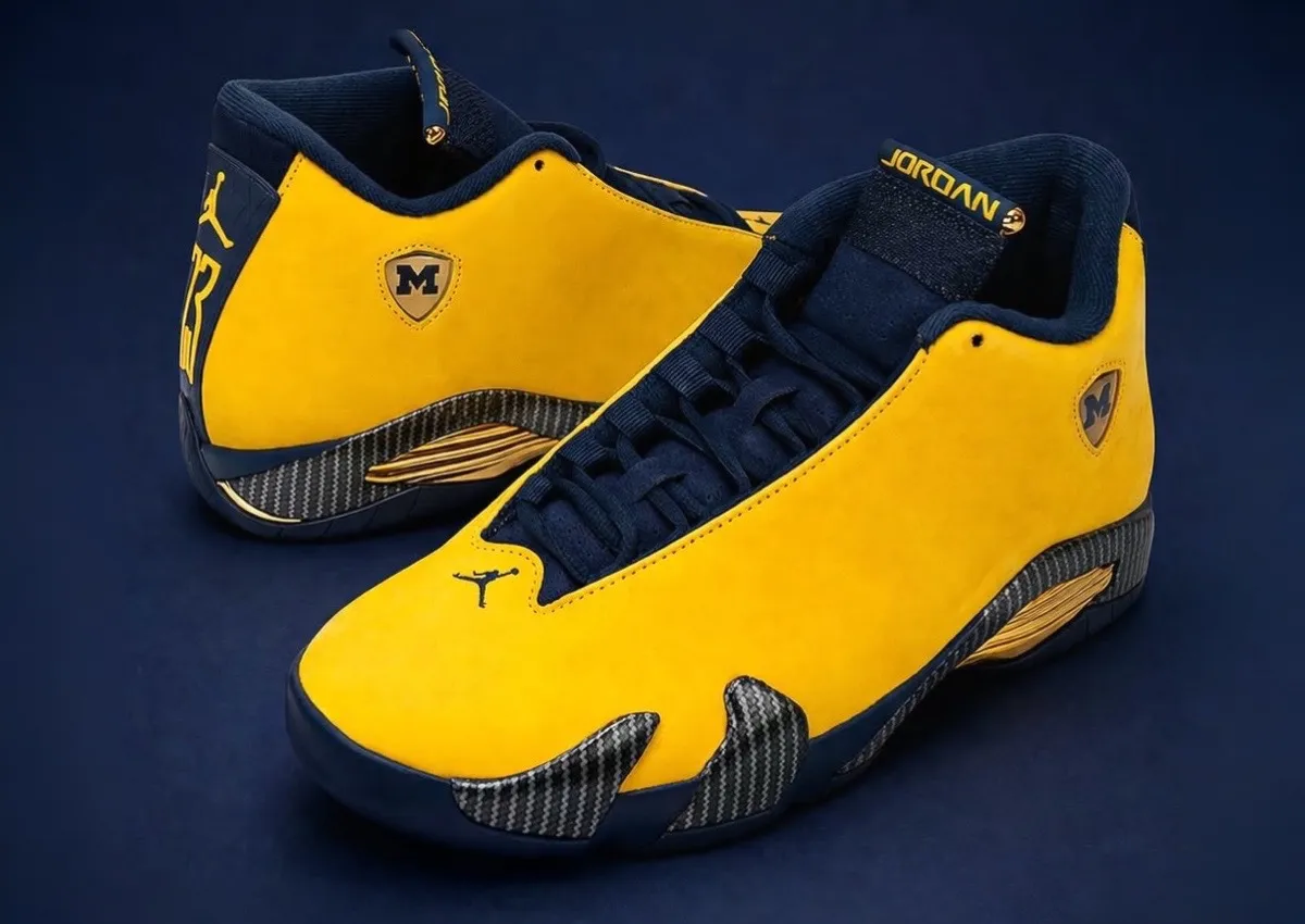 Michigan Wolverines Air Jordan 14 PE Revealed