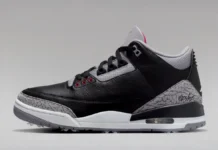 The Air Jordan 3 “Black Cement” Returns in 2027 As A Golf Shoe