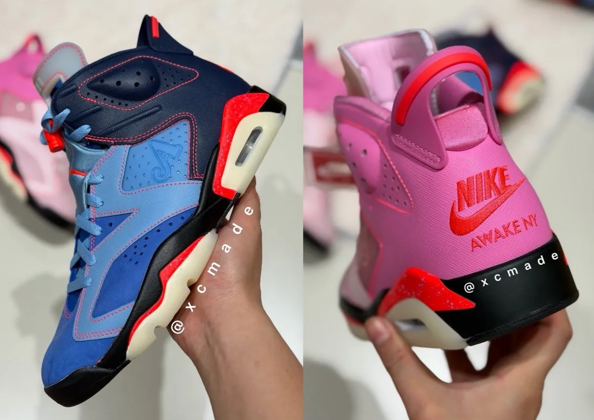 In-Hand Look At The Awake NY x Air Jordan 6 “Midnight Navy” and “Playful Pink”