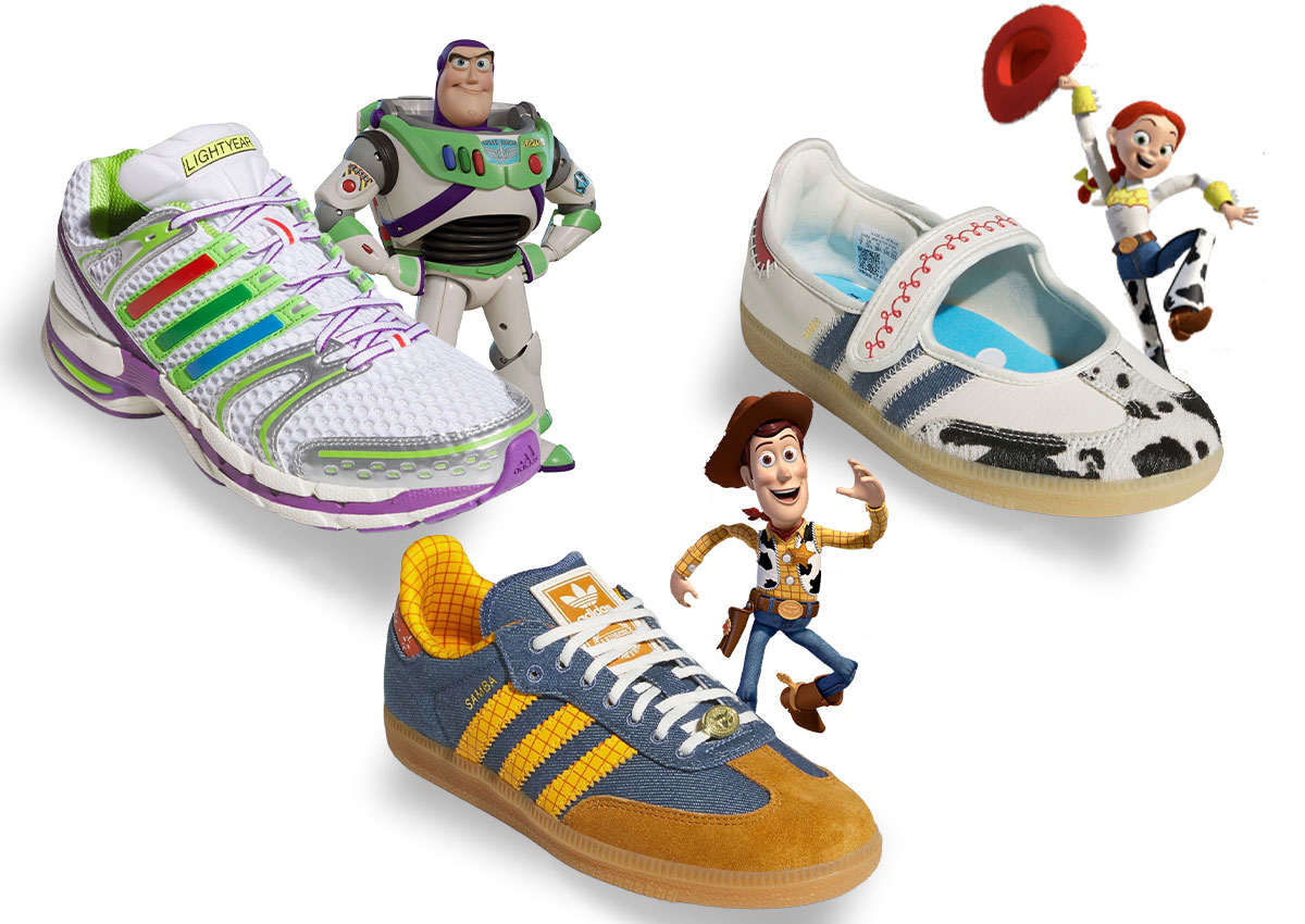 Toy Story 5 adidas Collection Features Jessie, Woody, and Buzz-Inspired Sneakers